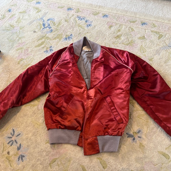 Red Bomber Jacket - Picture 2 of 4